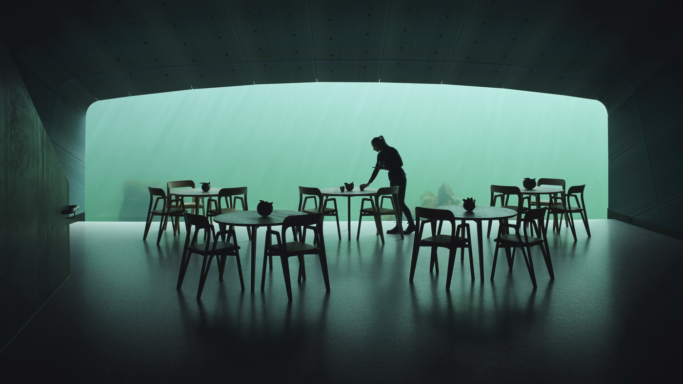 Norwegen Unterwasserrestaurant